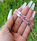 "Compassion" Pink Handmade Virgin Mary Beaded Bracelet