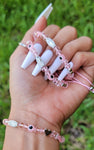 "Compassion" Pink Handmade Virgin Mary Beaded Bracelet