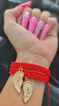 "Nurtured Love" Handmade Charm Bracelet 2pc Set