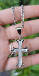 "Never Failed Me" Silver Plated Cross Necklace
