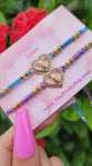 "Heart To Heart" Virgin Mary Handmade Bracelets 2pc Set