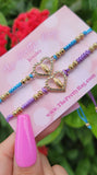 "Heart To Heart" Virgin Mary Handmade Bracelets 2pc Set