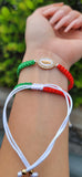 "Tri-Color" Handmade Virgin Mary OR Saint Jude Bracelet