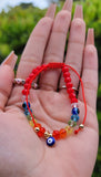 "Good Karma" Handmade Evil Eye Charm Bracelet