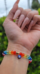 "Good Karma" Handmade Evil Eye Charm Bracelet