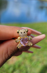 "Mrs. Loves Alot" Teddy Bear Ring