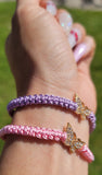 "Spread Your Wings" Handmade Braided Butterfly Bracelet