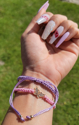 Pick Me Handmade Pink Evil Eye Beaded Bracelet – The Pretty Rag