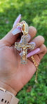 "Eternal" 14K Gold Plated Jesus Cross Necklace