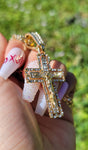 "Eternal" 14K Gold Plated Jesus Cross Necklace