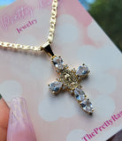"Faith" Virgin Mary & Cross Necklace