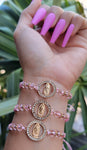 "I am" Handmade Virgin Mary Beaded Bracelet
