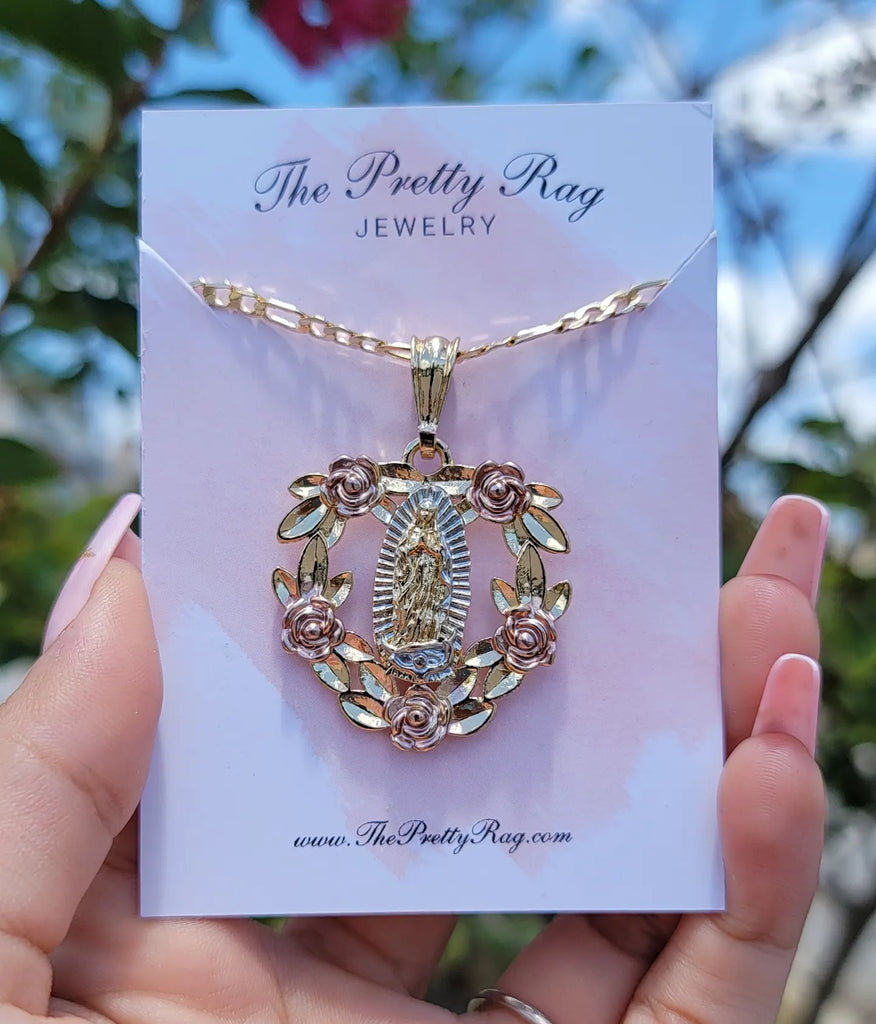 Blue virgin 2025 mary necklace